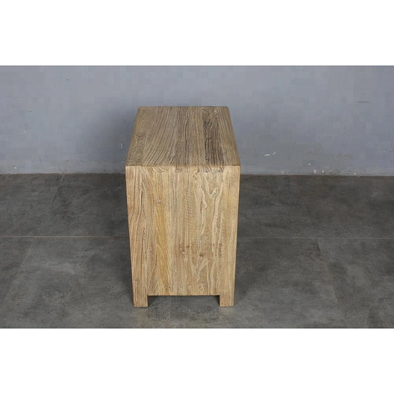 wholesale chinese antique rustic reclaimed elm wood nightstand asian furniture