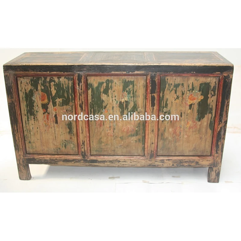Chinese antique distressed buffet sideboard