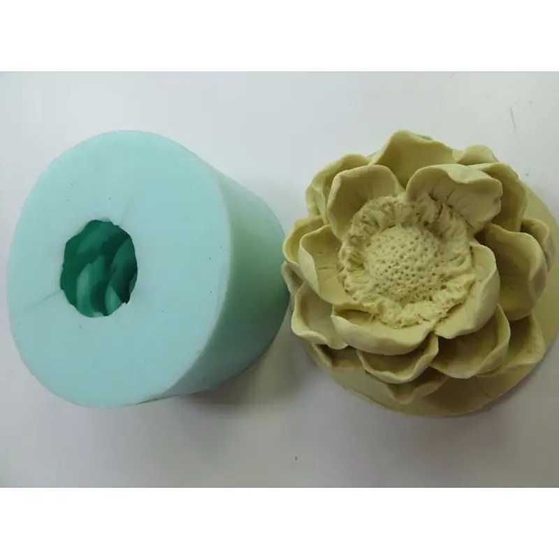 HC0022 3d Magnolia flower soap Mold handmade silicone candle mold przy