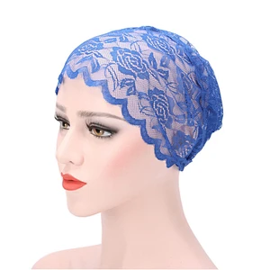 lace hijab fashion muslim women hat muslim caps for women