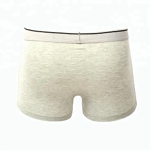 Custom Plain Cotton Double Layer Man Boxer underwear