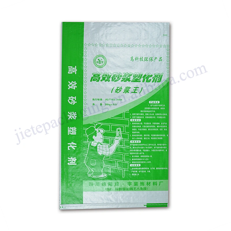 High quality 20kg plastic pp woven cement bag for mortar,plaster,adhesive and asphalt
