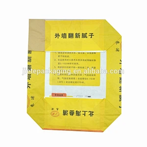 new design flexo, gravure, offset printing kraft paper bag for putty, cement