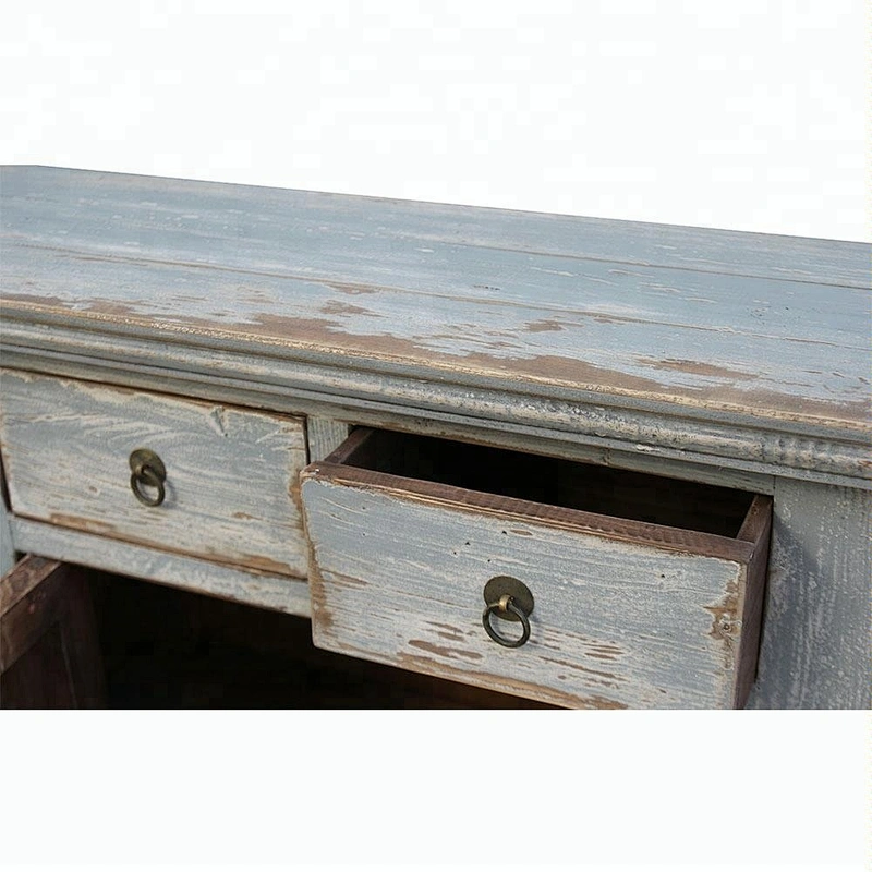 chinese antique distressed wooden beside cabinet furniture