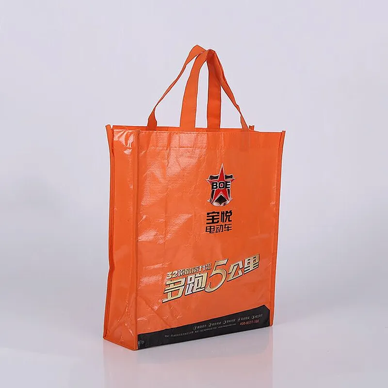 Orange hand shopping bag nonwoven wholesale