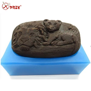 Animal series Lion character silicone molds for soap making