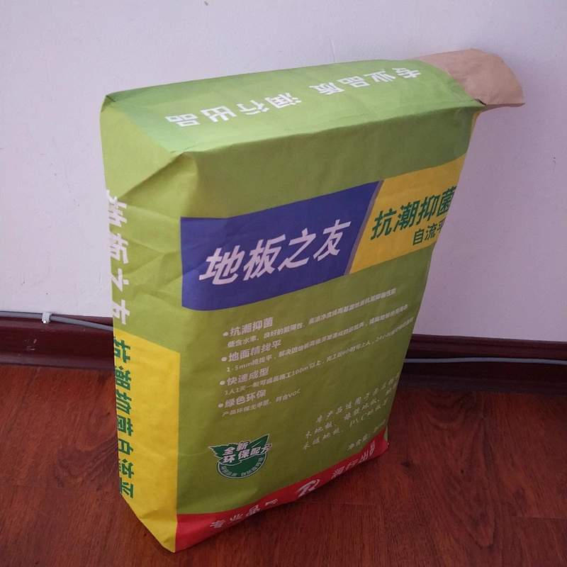 10kg 20kg kraft paper block bottom valve bag for Ceramic tile adhesive putty powder cement