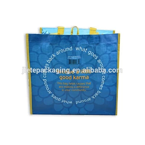 White recyclable polypropylene shopping bag 25kg 50kg pp lamination woven sack