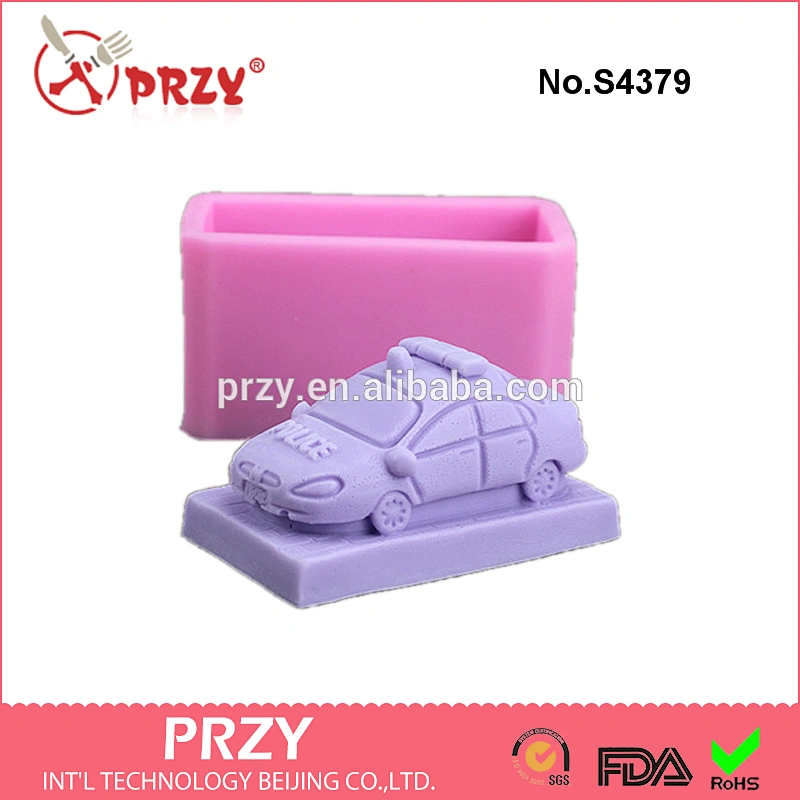 S4379 Handmade oil soap DIY soft silicone mold soap mold manufacturers wholesale car