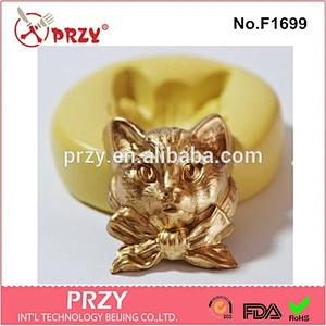 2015 hotsale Vintage Kitty Cat cake decor silicone cake mold