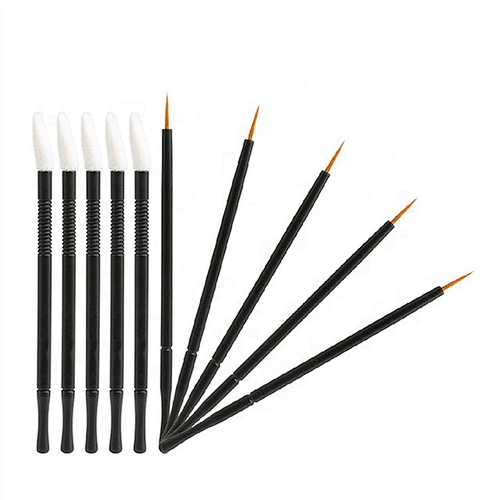 Wholesale One-off PBT Eyeliner Disposable Lip Brush Set Private Label