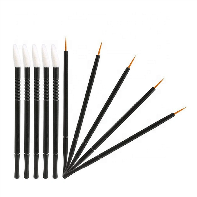 Wholesale One-off PBT Eyeliner Disposable Lip Brush Set Private Label
