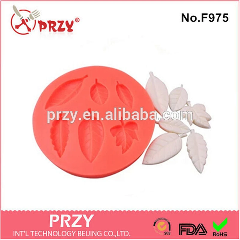 PRZY Model F975 silicone leaf cake molds factory price for sale