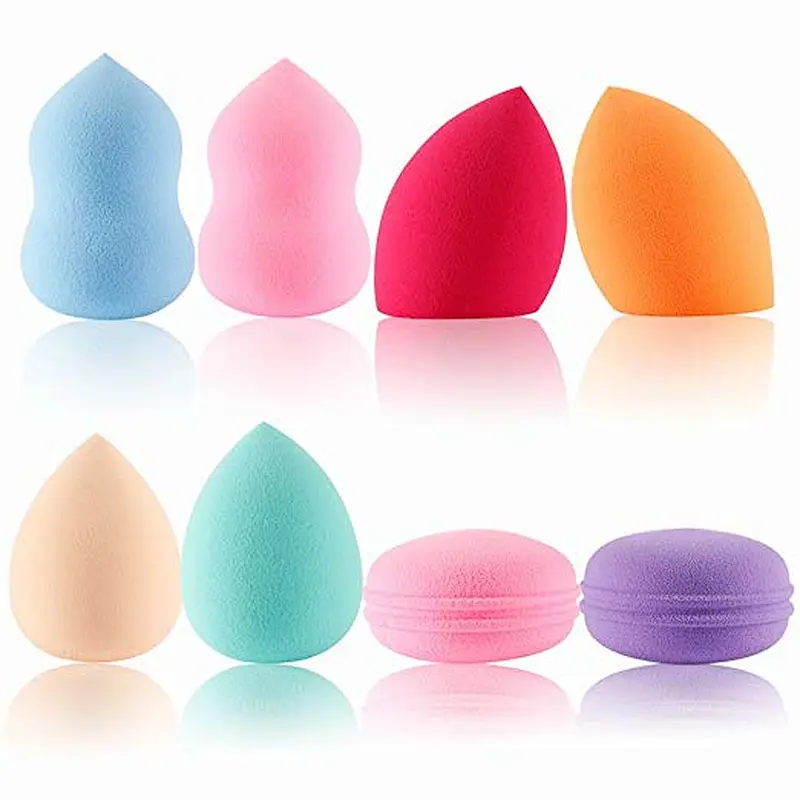 8pc Audit factory of private label latex free makeup sponge set