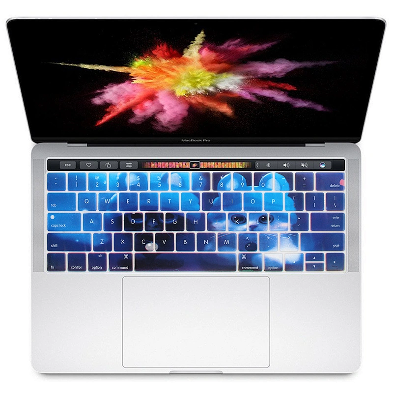Animal custom silicone keyboard cover Protector laptop skin For Mac book touch bar a1706 us keyboard