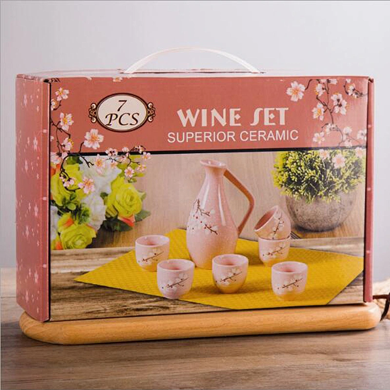 Popular Home Used Porcelain Tea Pot Cup Set  Handmade Ceramic Tea Set Customized Logo Door Gifts