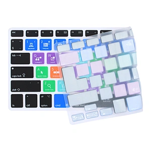 Waterproof final cut pro Shortcuts custom silicone keyboard cover Silicone Keyboard Cover For macbook pro 13