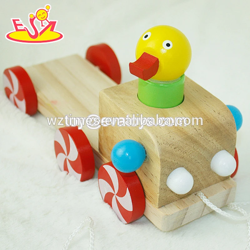 Wholesale best sale hedgehog shaped wooden pull blocks car toy high quality wooden pull blocks car toy W05B159