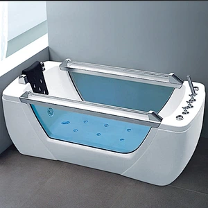 High quality acrylic +glass whirlpool massage bathroom bathtub K-8932