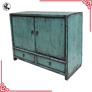 chinese antique lacquered side cabinet furniture
