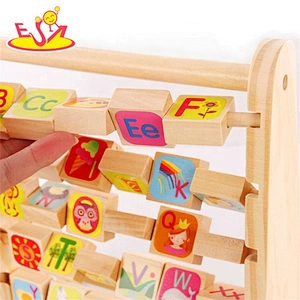 New hottest educational wooden letter abacus toy for kids W12A036