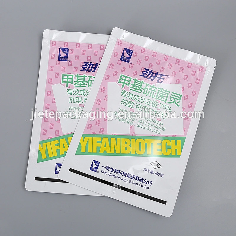 Custom order printed recloseable pe ziplock bag for packing tea, medicine