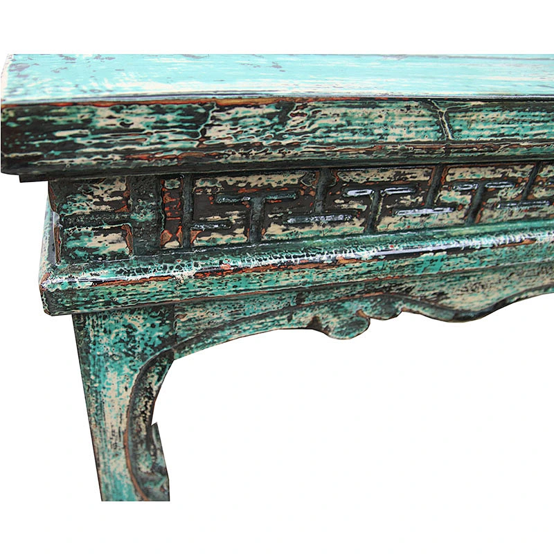 chinese antique lacquered distressed carving altar table living room furniture
