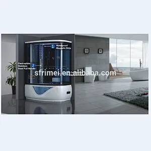 Hot Sale Acrylic Whirlpool Massage Outdoor Steam Shower Room
