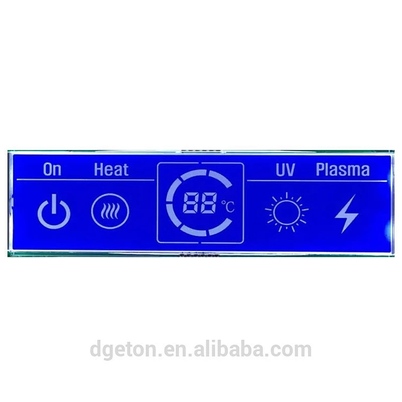 High quality 7 segment Custom OEM meter LCD display for water heater