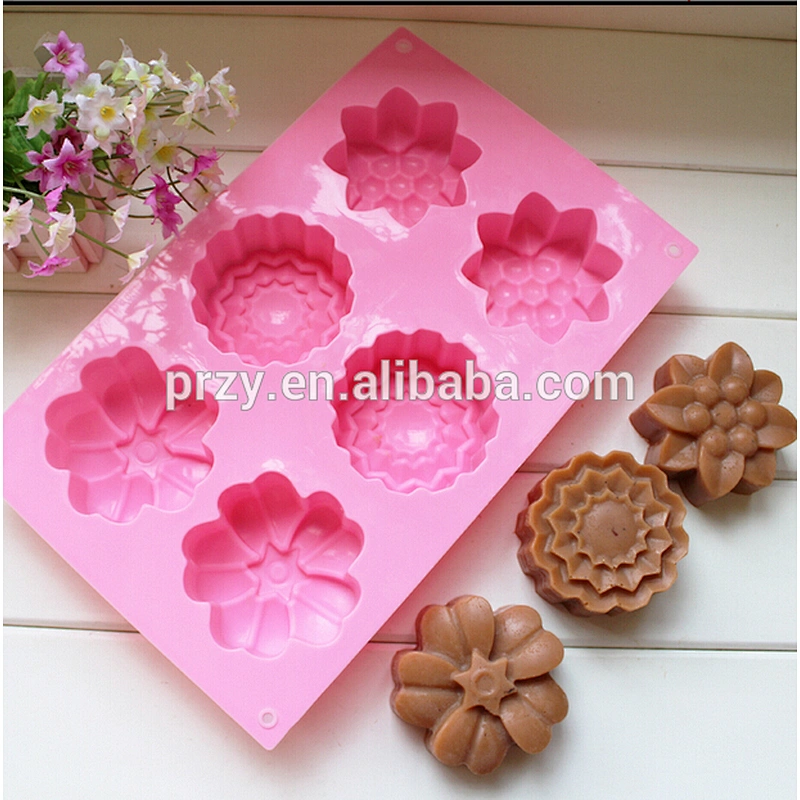 PRZY PR309 mulit shapes flower soap mold soap tray