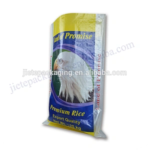 Manufacturer high quality 25kg bopp laminated pp woven basmati rice bag for packing wheat, seed,corn,grain