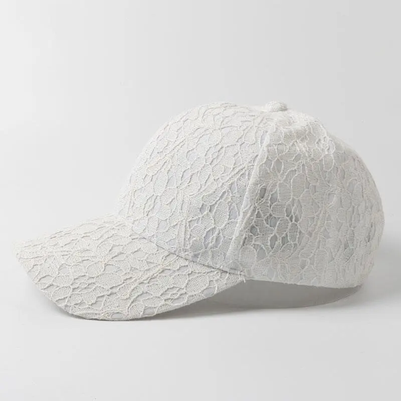 New summer outdoor sports hat custom women baseball cap hat lace dad hat
