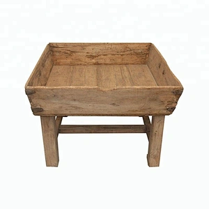 wholesale factory price oriental natural rustic reclaimed wood furniture Horse Feeding Manger