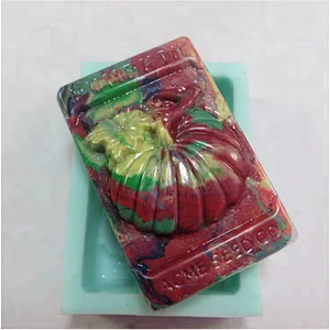 QT0035 Pastoral Pumpkin mold silicone soap molds handmade Candle moulds