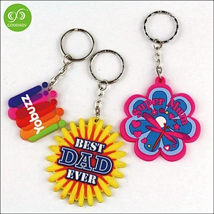 Manufacturer of high quality custom soft pvc keyring rubber keychain