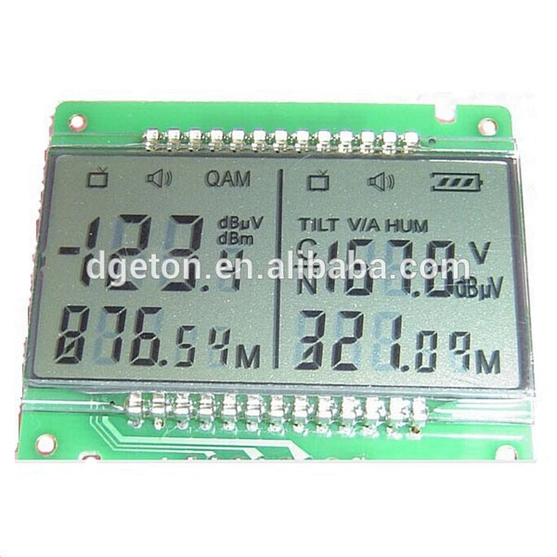 China Reflective Polarizer TN LCD Panel With PIN Connector