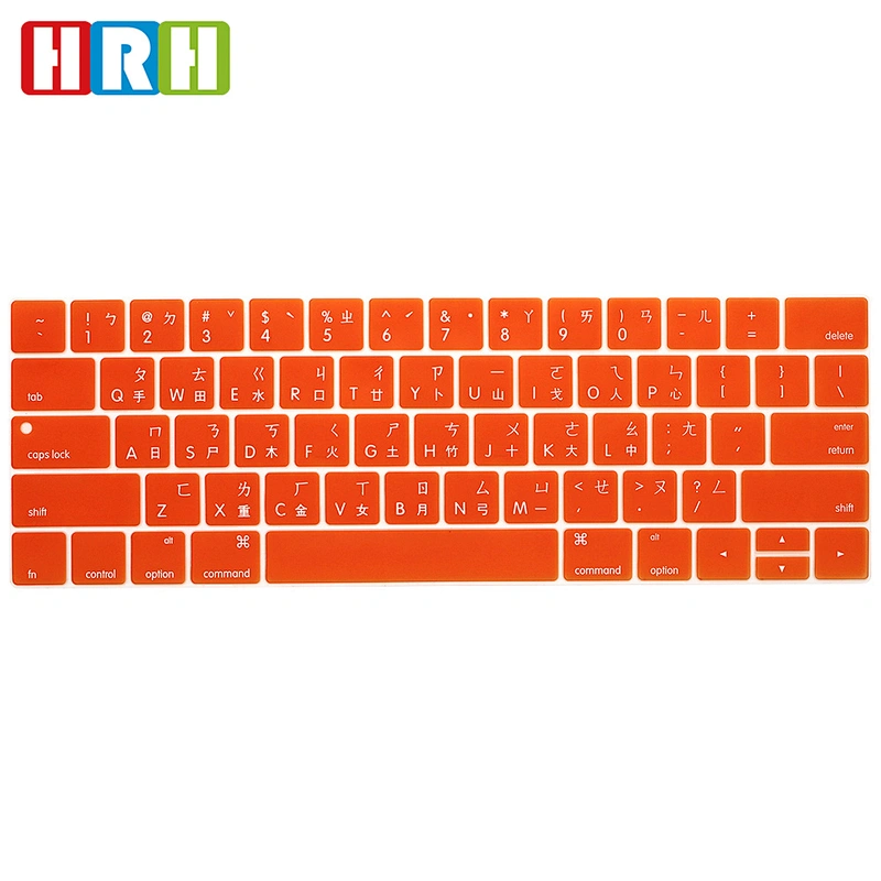 taiwan Silicone Laptop Keyboard Protective Film custom laptop keyboard cover for mac book touch bar a1707 keyboard