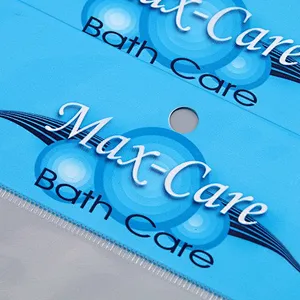 Customized clear pe plastic bag with adhesive tape