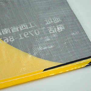Yellow custom size made china pp woven bag in roll