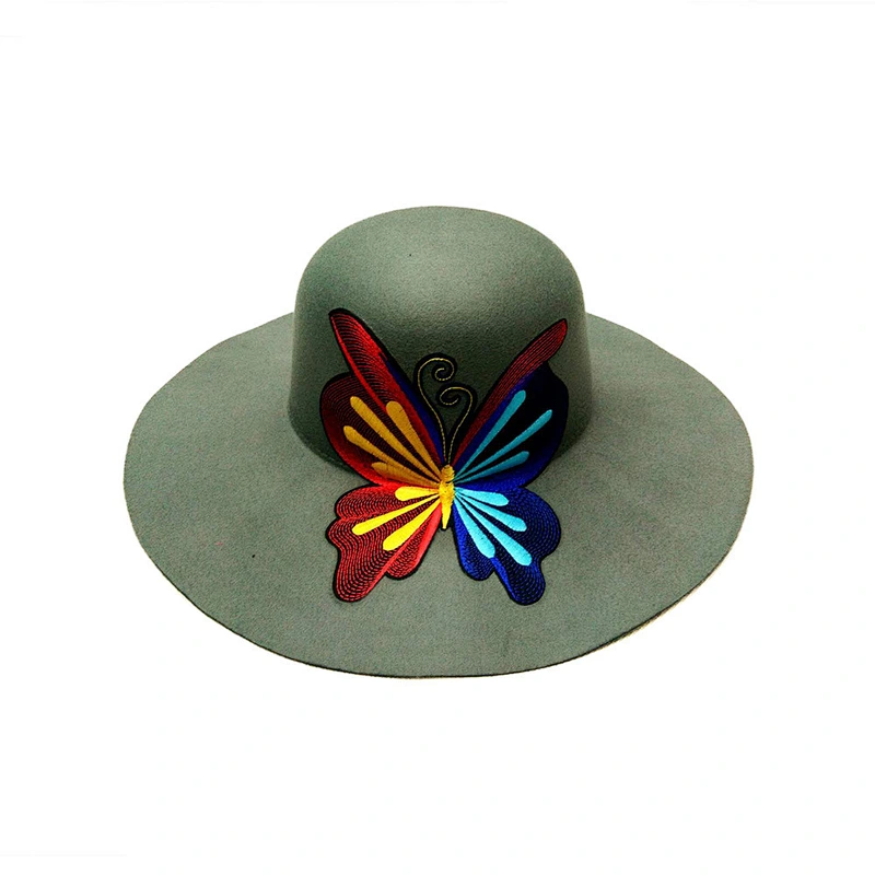Winter Wool Felt Fedora Hat Womens Fedoras Cap Ladies Spring Trilby Caps Lady Fall Wide Brim Felt Hats