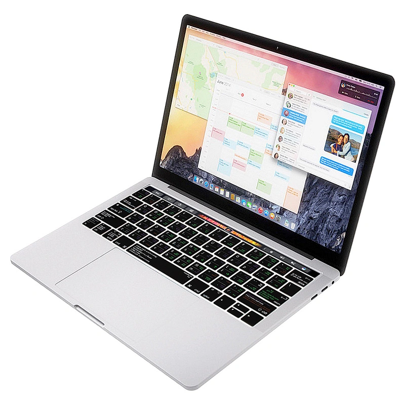 Wholesale China Factory VIM vi Shortcut Silicone Keyboard Cover for macbook pro keyboard cover for macbook pro touch bar