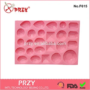 PRZY new design jewelry cake decorative silicone silicone fondant mold