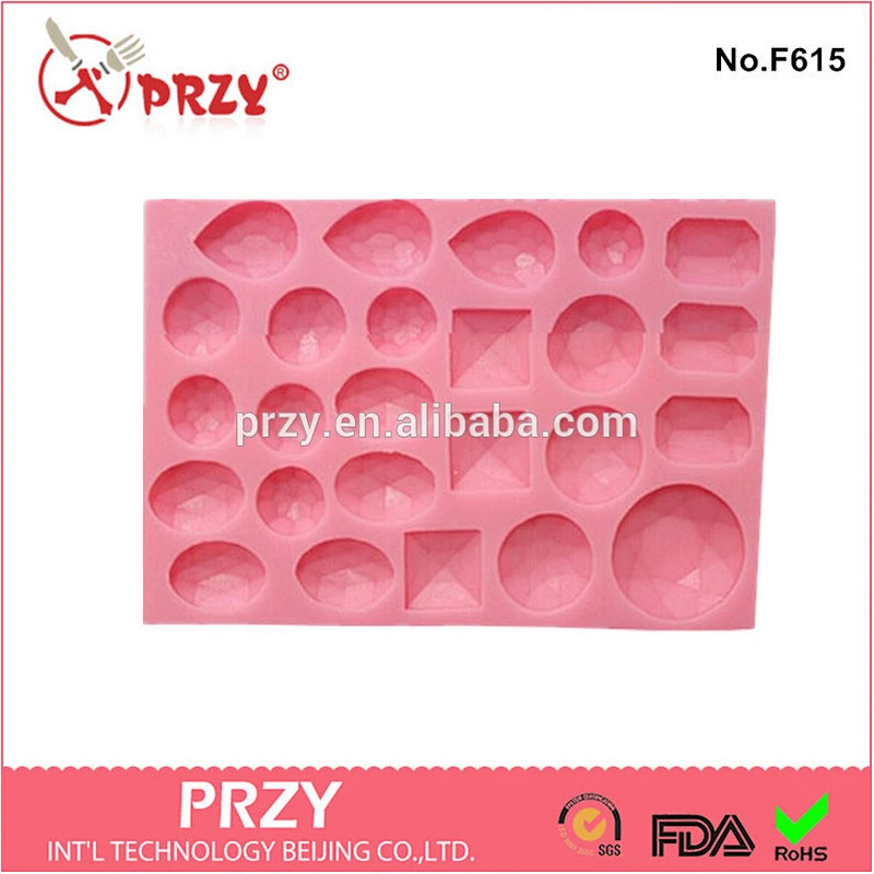 PRZY new design jewelry cake decorative silicone silicone fondant mold