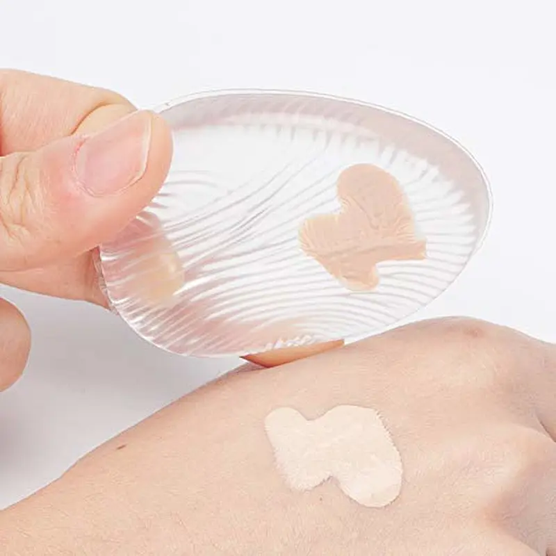Drop & Leaf Design silicone makeup blending Sponge puff with follower inside