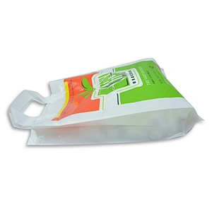 PE plastic custom printed garment/food shopping packaging bag
