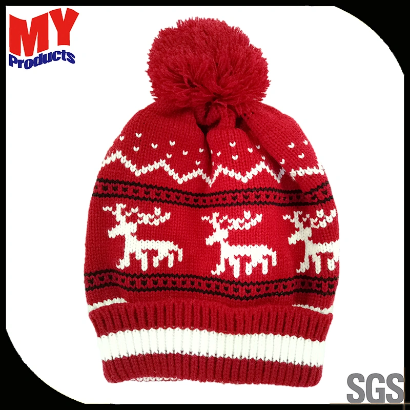 Wholesale Fashion Animal Winter Warm Kids Free Knitted Beanie Hat Pattern