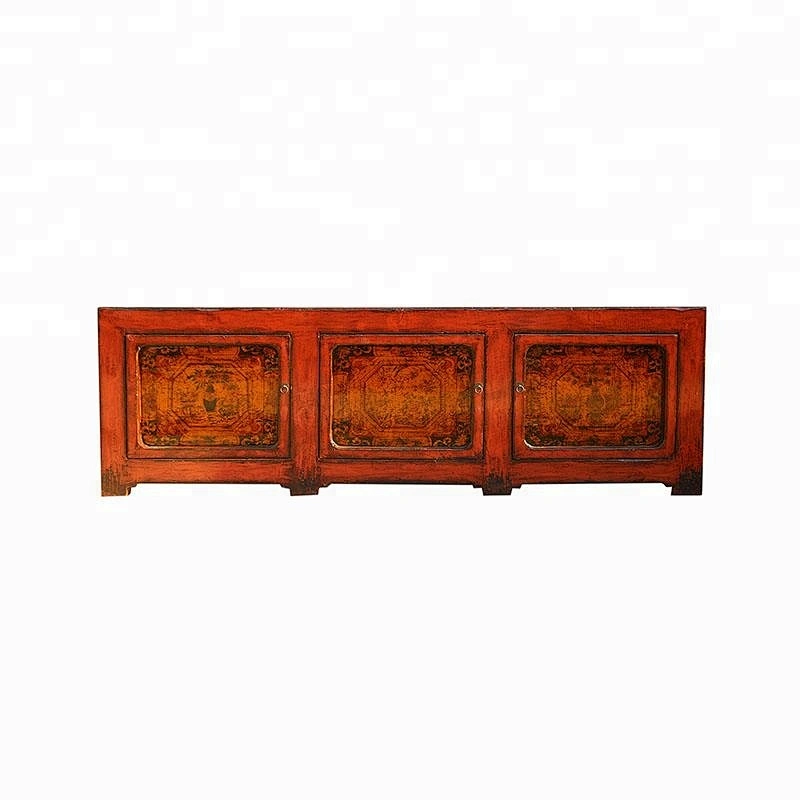 Chinese Antique painted Furniture, Fashionable Luxury Wood Sideboard