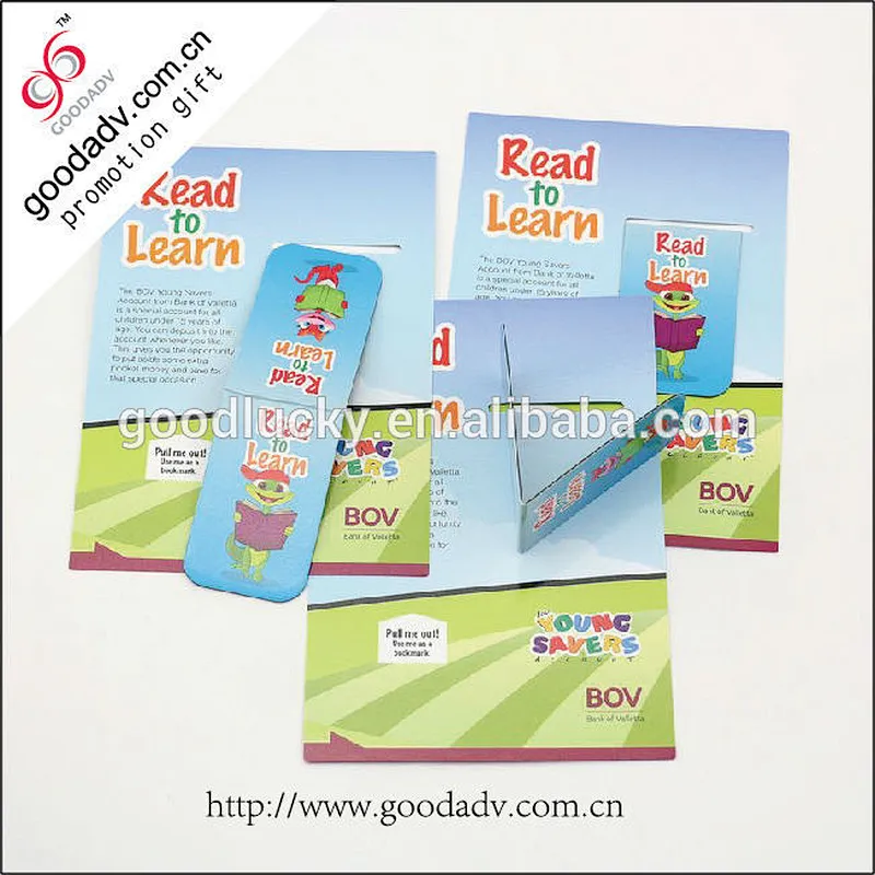 GOODADV wholesale custom printing souvenir folding magnetic bookmark