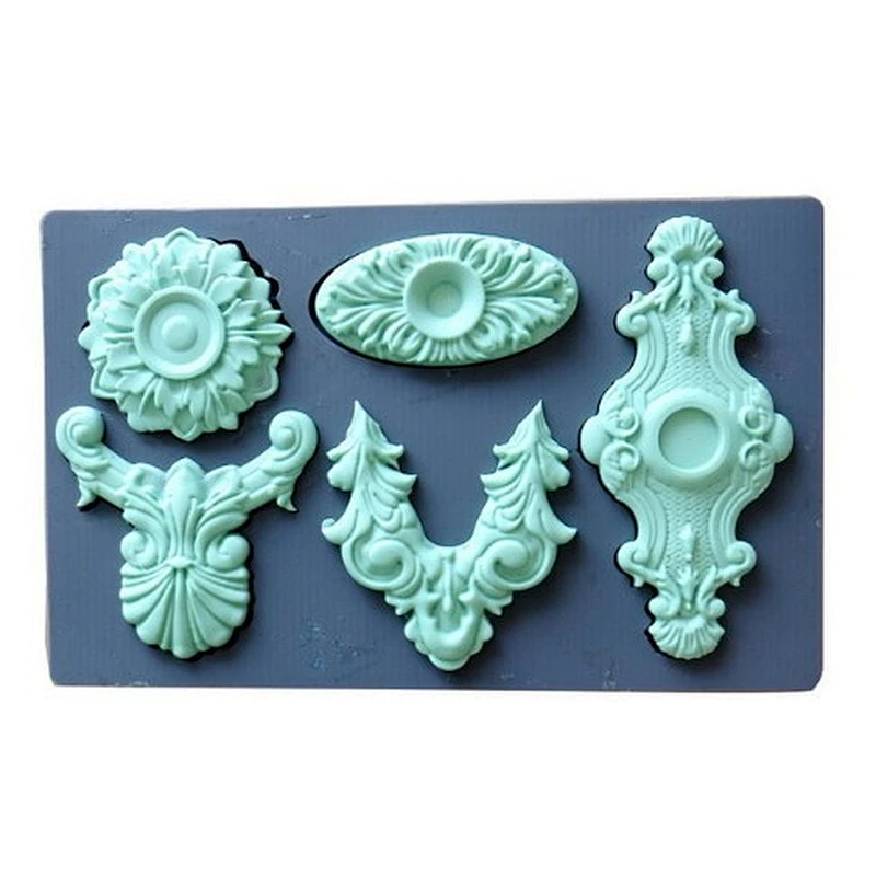 fondant tools cake decorating clay vintage art decor silicone molds