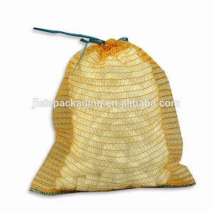 Video, Yellow fruit use PE mesh net bag for packing onion, orange